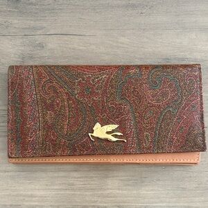 Etro Tan Leather Wallet